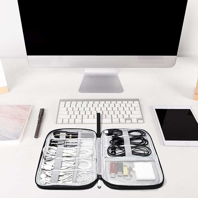 SELLYFELLY Travel Electronics Organizer Portable Cable Organizer Bag - Image 2