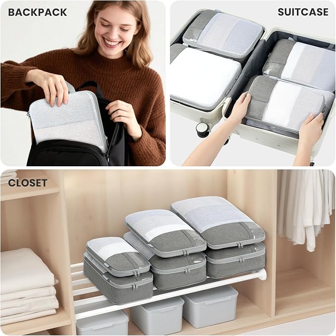 8 Set/6 Set/4 Set Compression Packing Cubes - Image 7
