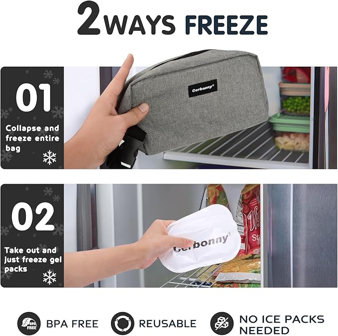 Cerbonny Cooler Bag Freezable Lunch Bag - Image 5