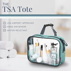 Toiletry Bag Kit Set: Hanging Travel Toiletry Bag + 311 TSA Cosmetic Liquid Bag - Image 5