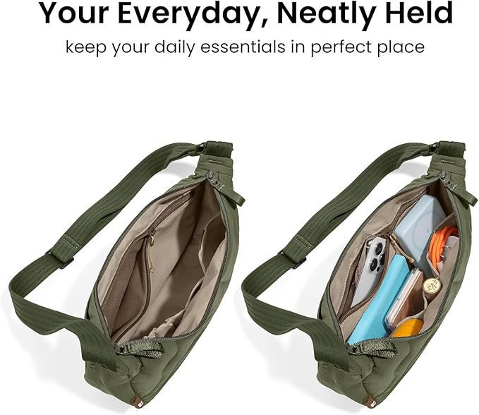 tomtoc 3.5L Puffer Sling Crossbody Bag - Image 4