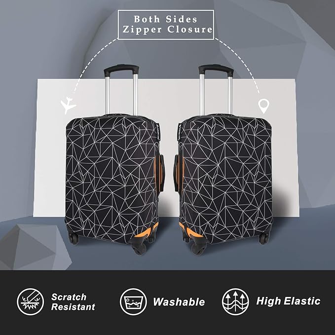 Explore Land Travel Luggage Cover Suitcase Protector Fits 23-26 Inch Case - Image 2