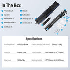 SIRUI Carbon Fiber Travel Tripod - Image 9