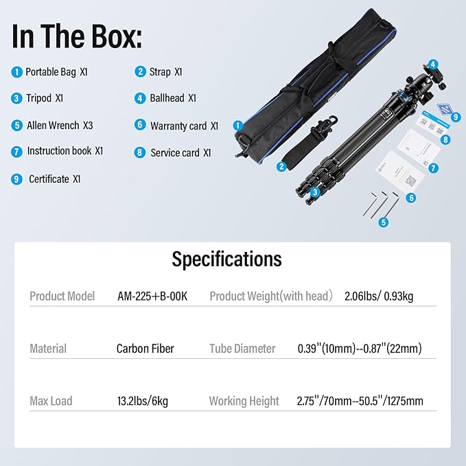 SIRUI Carbon Fiber Travel Tripod - Image 9