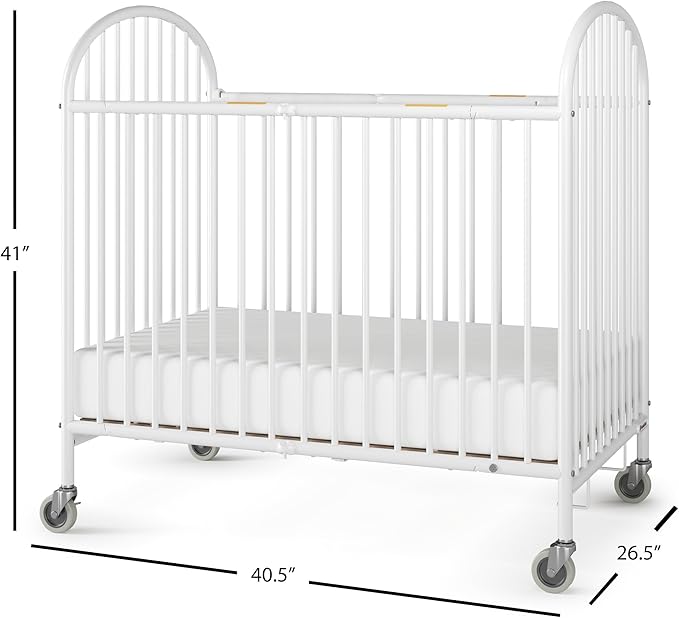 Foundations Pinnacle Metal Compact Folding Crib 3 Pack - Image 7