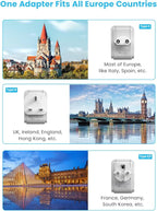 VINTAR European Travel Plug Adapter Kit, Adapter - Image 3