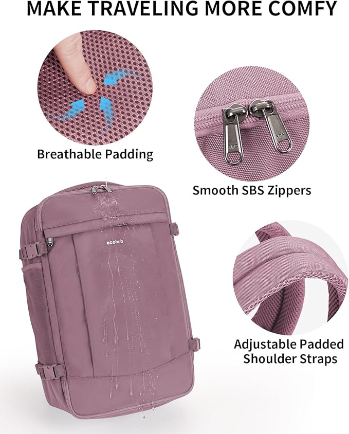ECOHUB Travel Backpack for Women, Carry on Backpack - Image 7