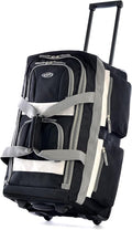 Olympia U.S.A. 29 inch Jumbo Size 8 Pockets Wheeled Rolling Duffel Bag Water by OlympiaUSA