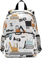 Transport Truck Excavator Toddler Backpack Boys Girls Kids Preschool Bookbag by HOYYU