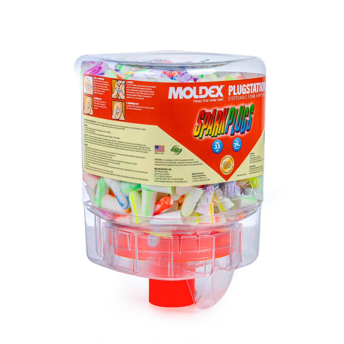 Moldex SparkPlugs PlugStation Uncorded Earplug Dispenser (250 pair (Pack of 1) / Uncorded)