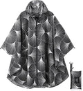 Rain Poncho Jacket Coat Hooded Zipper Style by salamra