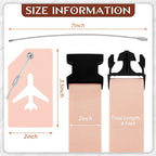 Weewooday 8 Pcs Luggage Straps Suitcase Tags Set - Image 2