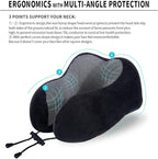 Travel Pillow, Best Memory Foam Neck Pillow Head Support Soft Pillow - Image 7