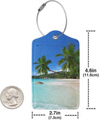 2Pcs Tropical Palm Trees Luggage Tags - Image 5