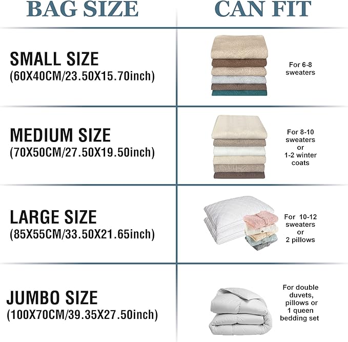 10 Pack Vacuum Storage Bags - Image 4