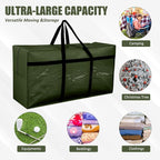 4 Pcs Large Moving Bags with Zipper and Handles Foldable Storage Duffle Bags - Image 5