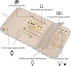 Voova Travel Jewelry Holder Organizer Case, Large Jewelry Storage Bag - Image 2