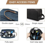 BAGSMART Toiletry Bag for Men, Canvas Travel Toiletry Organizer Dopp Kit - Image 5
