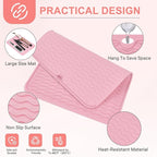 Oversize Silicone Heat Resistant Mat, Portable Travel Mat Cover for Curling Irons, Flat Irons, Hair Straightener and Hot Hair Styling Tools(14.2" x 11")