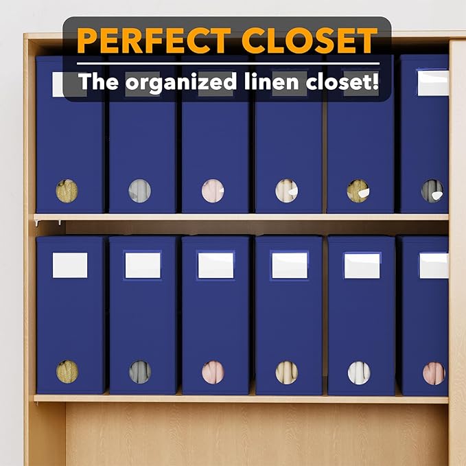 SpaceAid 12 Pack Bed Sheet Organizers and Storage, Foldable Linen Closet - Image 5