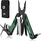FLISSA Multitool, 15-in-1 Multi Tool Pocket Knife by FLISSA