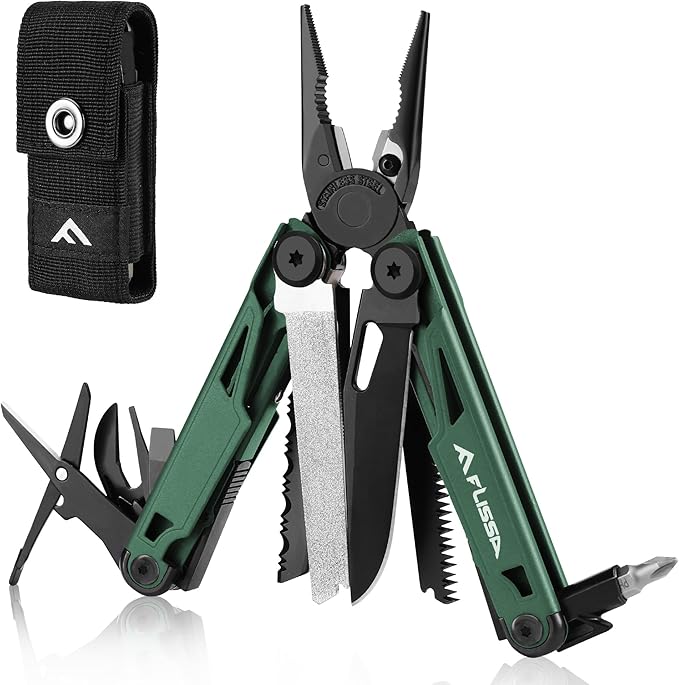 FLISSA Multitool, 15-in-1 Multi Tool Pocket Knife by FLISSA