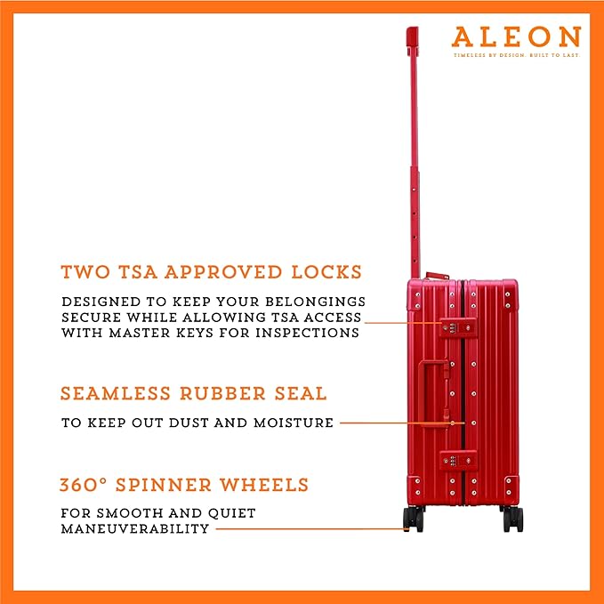 All Aluminum Lightweight Carry-On Luggage - Image 4