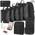 Compression Packing Cubes 12 Set, Suitcase Organizers, Extendable Packing Cubes by Unknown