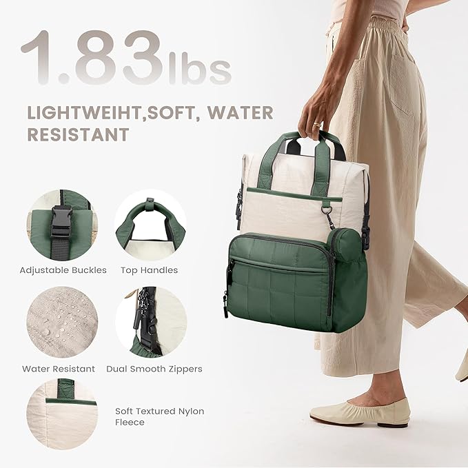 VONAL Diaper Bag Backpack, Lightweight Baby Diaper Bags, Travel Large Diaper Bag - Image 6