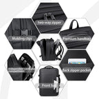 Vacuum-sealed travel computer backpack, Water-Resistant, - Image 2