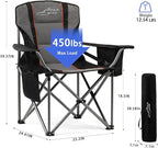 FAIR WIND 2 Pack Oversized Fully Padded Camping Chair - Image 2