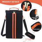 2-Bottle Insulated Wine Carrier Tote - Image 3