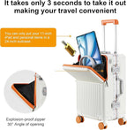 Hard Shell Luggage 24 Inch Travel Luggage, Carry-On Luggage Spinner TSA - Image 7