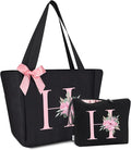 Vavabox Tote Bag, A-Z Initial Monogrammed Waterproof Tote Bag, Bridesmaid Gifts by Vavabox