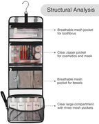 Relavel Travel Hanging Toiletry Bag - Image 3