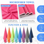 HOEAAS 2 Pack Microfiber Camping Towels, Quick Dry Towel, Super Absorbent Ultra - Image 5