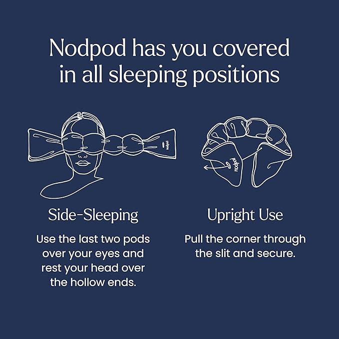 Nodpod Gentle Pressure Silk Sleep Mask | Patented Light Blocking Design - Image 6