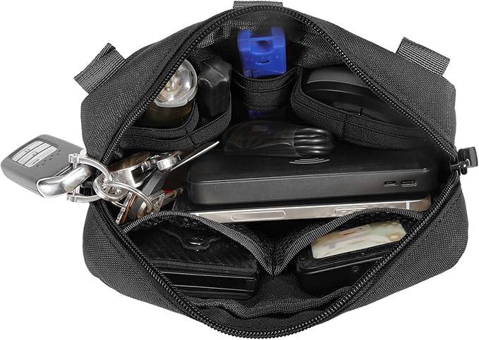 Tactical Molle Admin Pouch Utility Laser Cut EDC Tool Pouch Bag Horizontal - Image 6