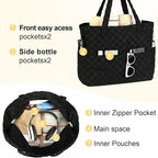 LEDAOU Large Beach Tote Bag Women Waterproof Sandproof Zipper Beach Tote Bag - Image 5