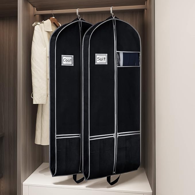 Zilink Long Dress Garment Bags for Travel 60" Dress Suit Cover for Storage - Image 6