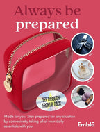 Clear Makeup Bag Zipper Pouch, Transparent Cosmetic Case Organizer, TSA - Image 4