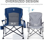 EVER ADVANCED Oversized Folding Camping Chair, - Image 4