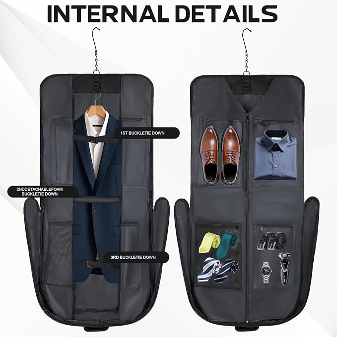 Garment Bags for travel, Hanging clothes Bag for Men Women, Suit Bags - Image 4