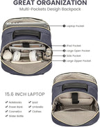 LOVEVOOK Laptop Backpack Purse for Women, Work Travel Computer Bags, College - Image 3