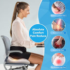 Seat Cushion, Office Chair Memory Cushion, Ergonomic Design, Relieve Sciatica - Image 3