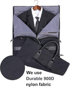Modoker Garment Convertible Weekender Bag, Carry on Canvas Garment Duffle Bag - Image 2