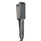 INFINITI PRO CONAIR Tourmaline Ceramic 2-Inch Flat Iron Hair Straightener, 2-Inch Flat Iron to Straighten or Curl, 5 Heat Settings, for All Hair Types and Textures, Metallic Grey