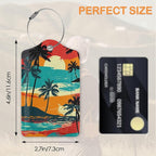 Abstract Beach 3 Pack Luggage Tags - Image 2