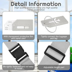 Weewooday 8 Pcs Luggage Straps Suitcase Tags Set - Image 3