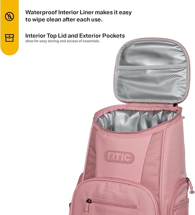 RTIC 15 Can Lightweight Backpack Cooler Soft Insulated Portable Bag - Image 3